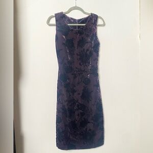 Spiegel Purple Floral Midi Dress size 4
